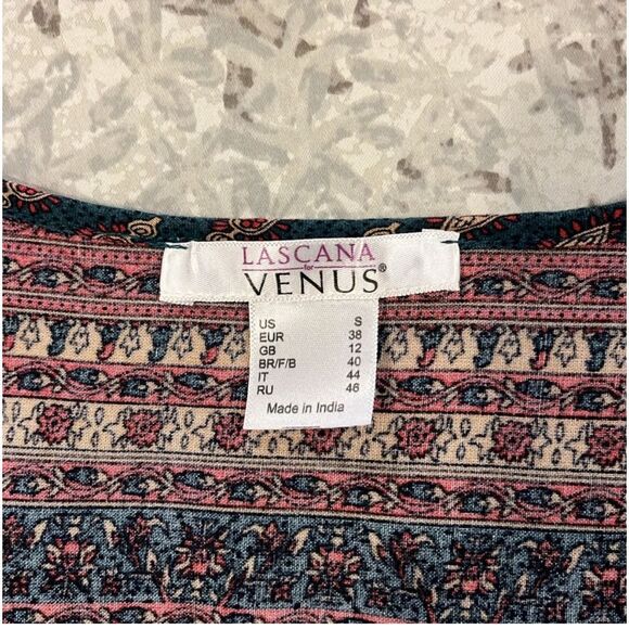 LASCANA VENUS | multicolor bohemian tunic blouse S - Picture 5 of 9